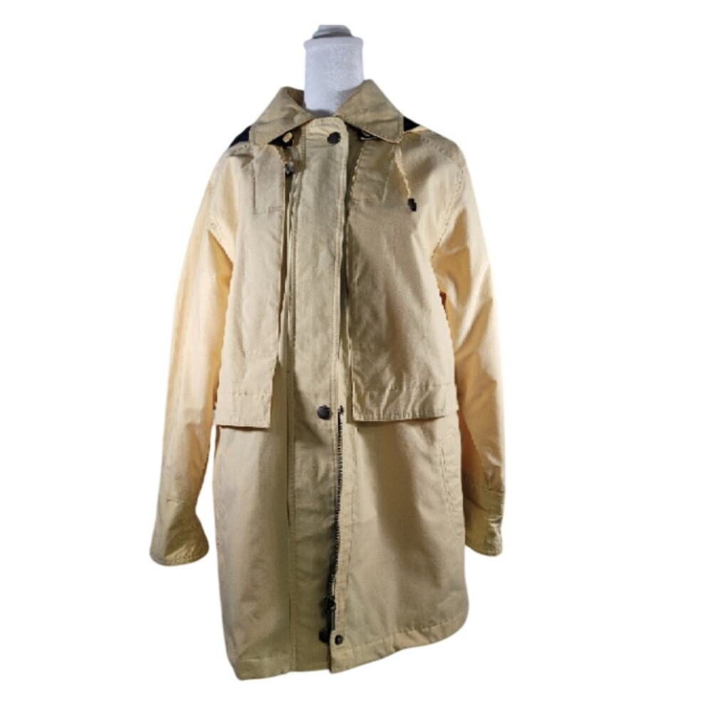 London Fog Limited Edition Womens Coat Jacket‎ Yellow Removeable Hood XS